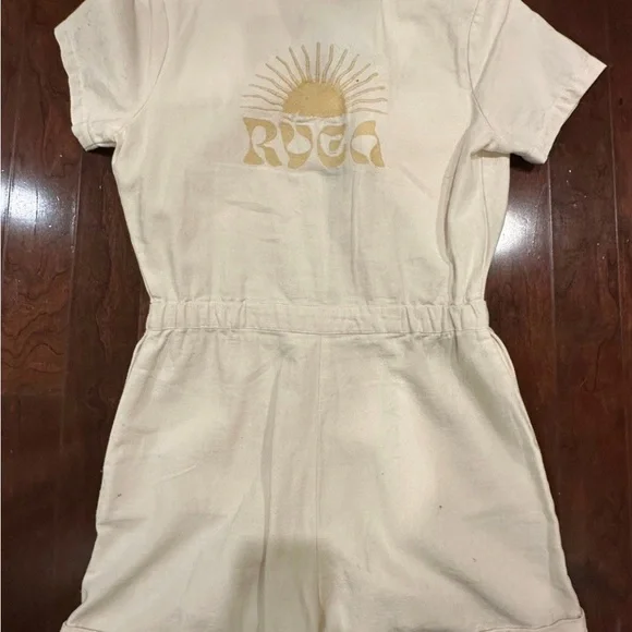 Urban Outfitters Dress/Romper Bundle Red Dress and White Romper Set - Picture 5 of 6